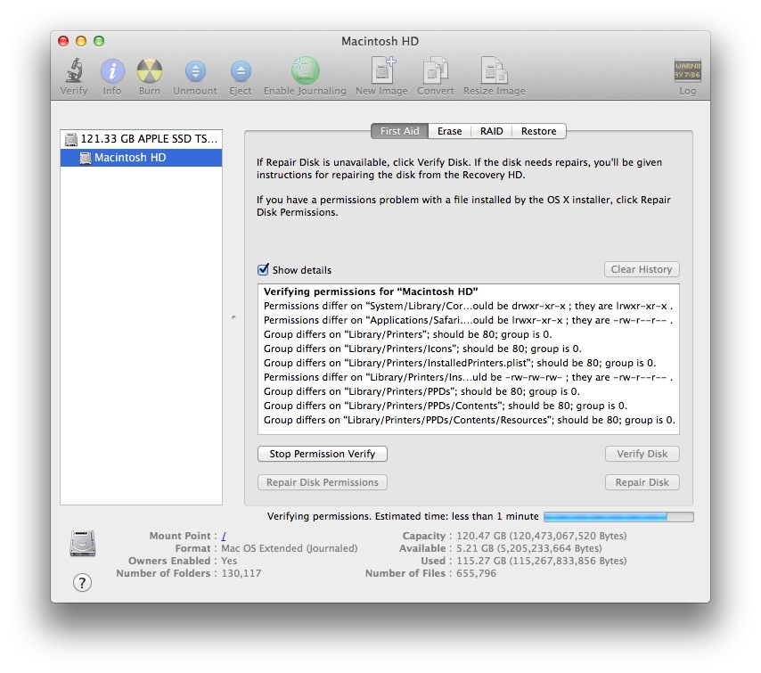 Speed Up Mac - Repair Disk Permissions